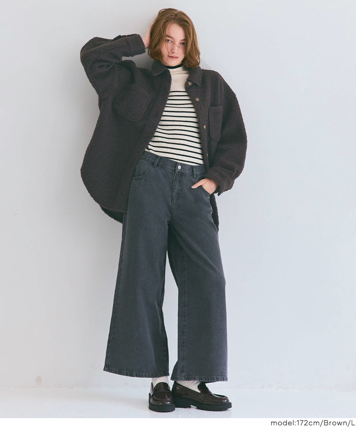 泰迪絨寬版外套