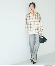 格紋寬鬆襯衫