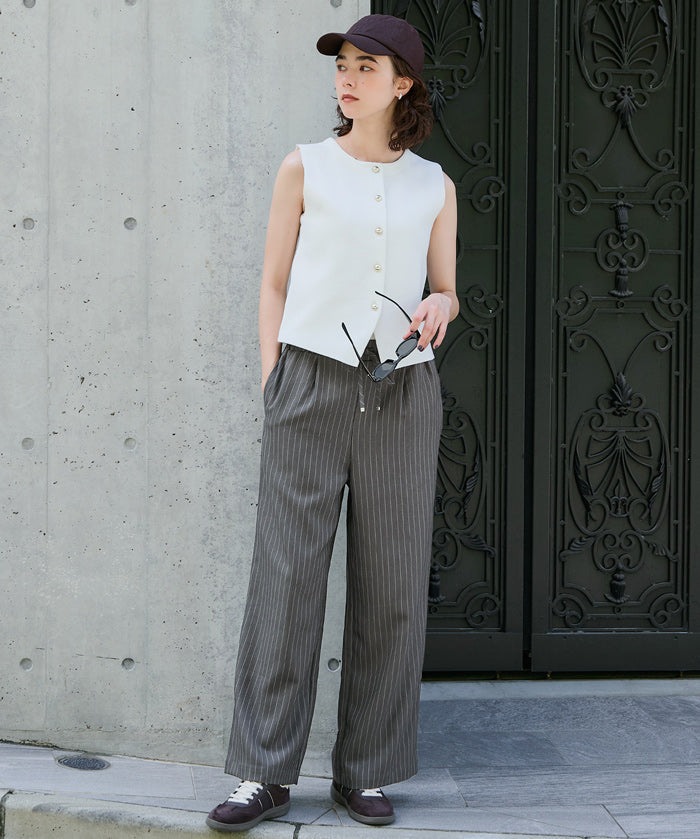 人字紋休閒長褲