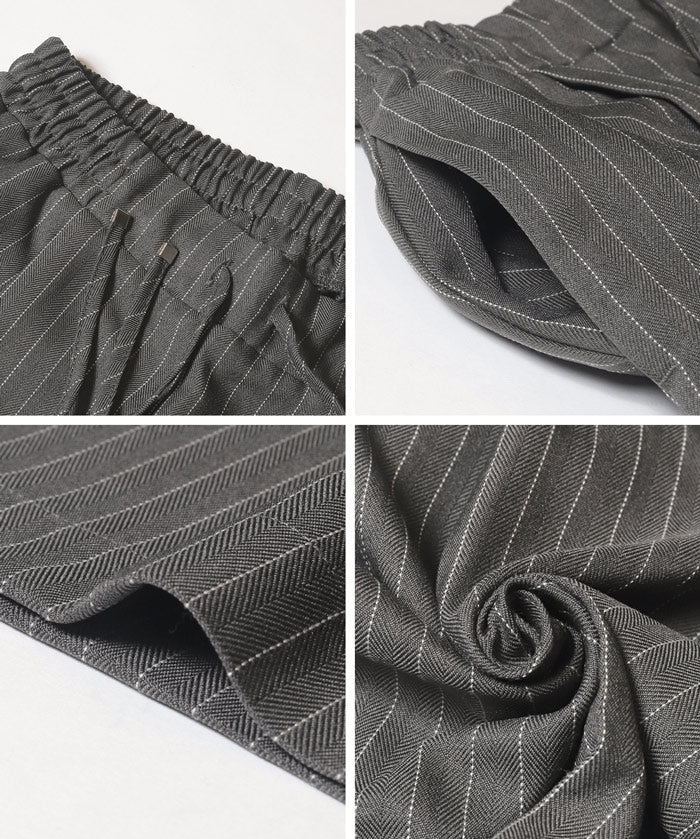 人字紋休閒長褲