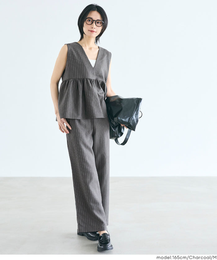 人字紋休閒長褲