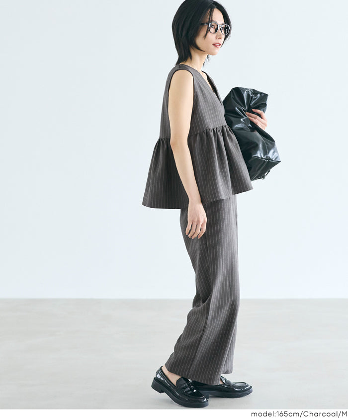 人字紋休閒長褲