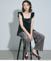 低腰寬版牛仔褲