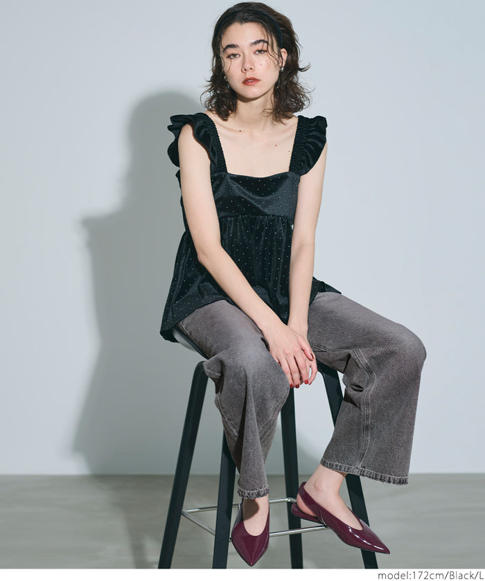 低腰寬版牛仔褲