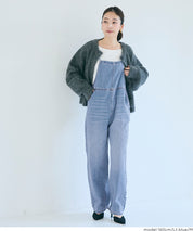 牛仔細肩吊帶連身褲