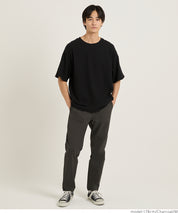 彈性休閒錐形長褲