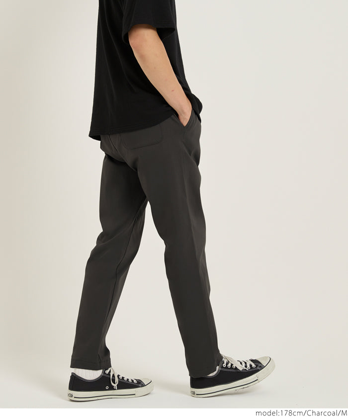 彈性休閒錐形長褲