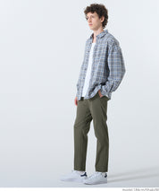 彈性休閒錐形長褲