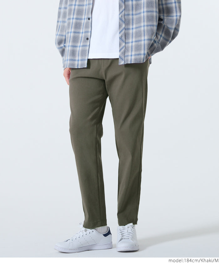 彈性休閒錐形長褲