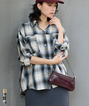限時優惠★格紋壓釦襯衫