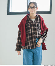 限時優惠★格紋壓釦襯衫