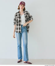 限時優惠★格紋壓釦襯衫