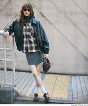 限時優惠★格紋壓釦襯衫