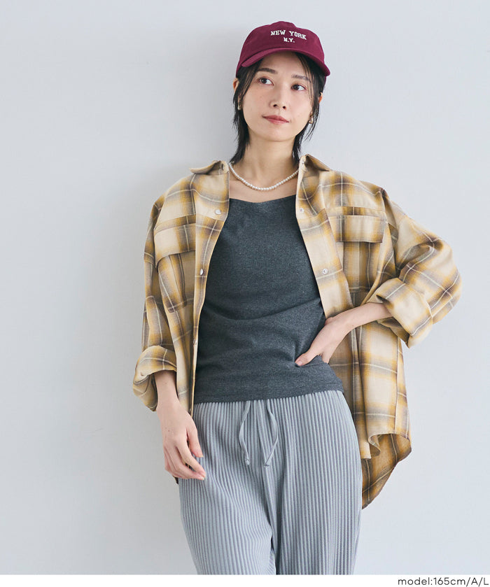 限時優惠★格紋壓釦襯衫