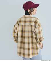 限時優惠★格紋壓釦襯衫