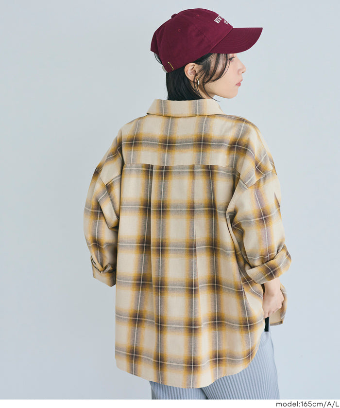 限時優惠★格紋壓釦襯衫