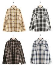 限時優惠★格紋壓釦襯衫