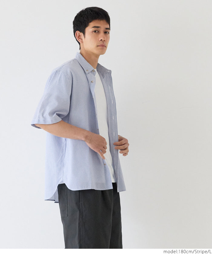 牛津布短袖襯衫