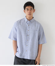 牛津布短袖襯衫