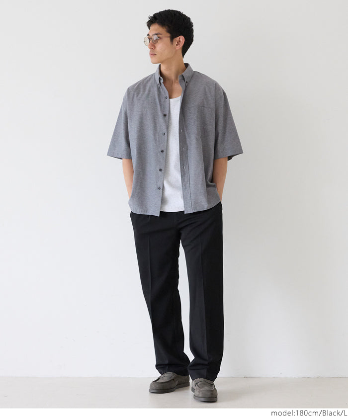 牛津布短袖襯衫