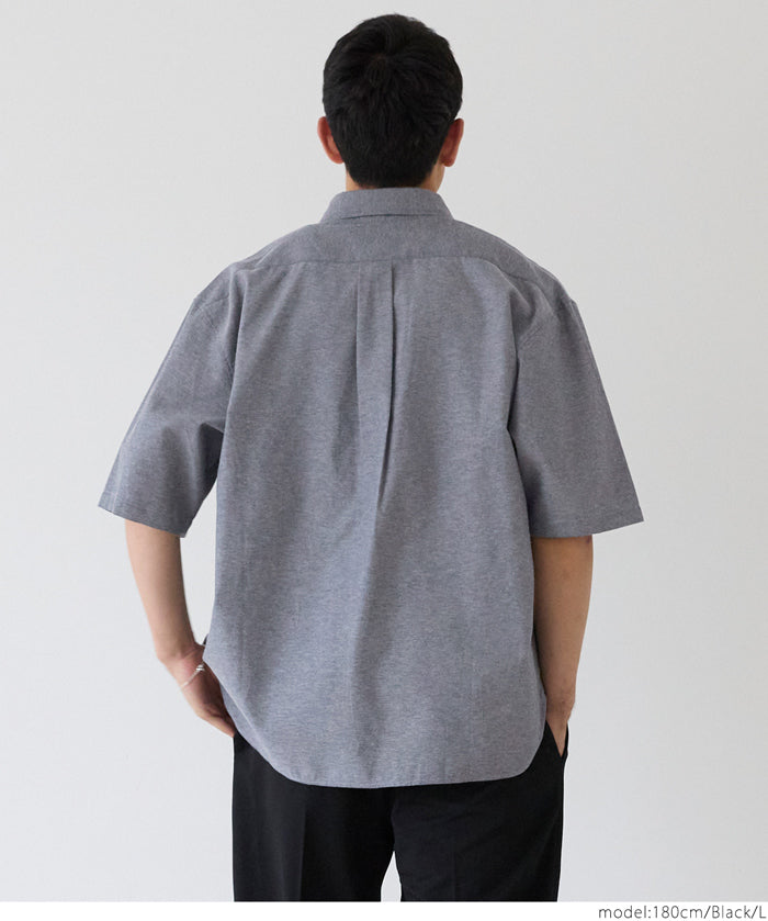 牛津布短袖襯衫