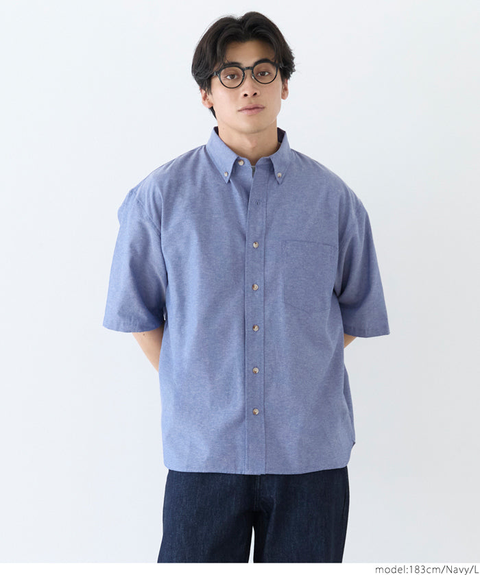 牛津布短袖襯衫