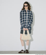 格紋長袖襯衫
