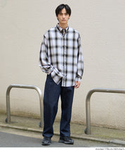 馬德拉斯格紋長袖襯衫