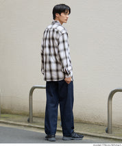 馬德拉斯格紋長袖襯衫