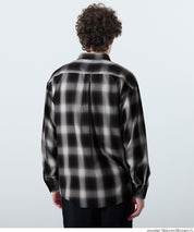 馬德拉斯格紋長袖襯衫