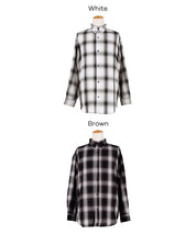 馬德拉斯格紋長袖襯衫