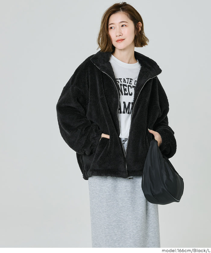 搖粒絨拉鍊外套