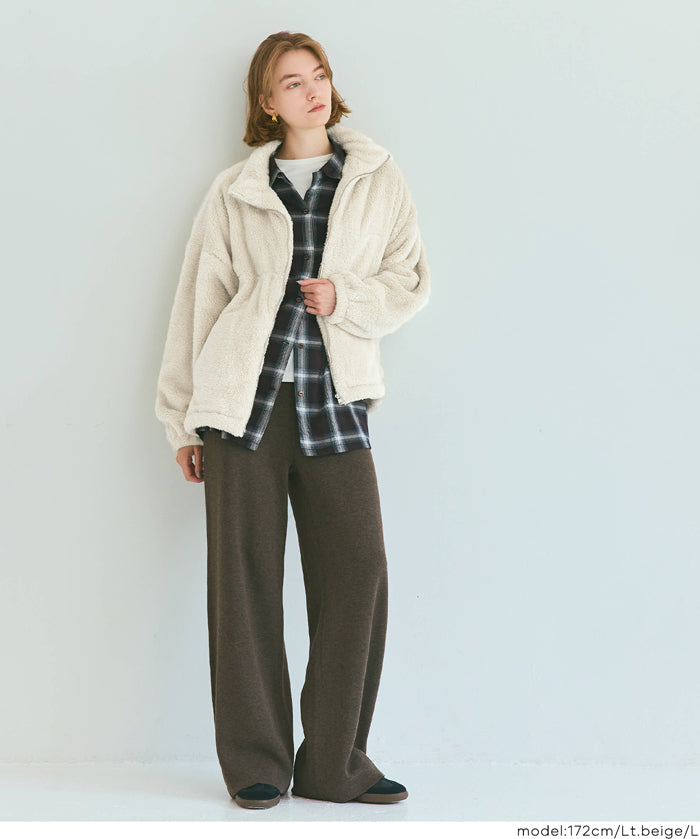 搖粒絨拉鍊外套