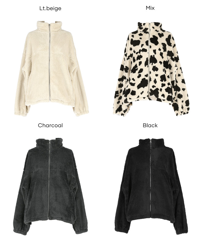 搖粒絨拉鍊外套