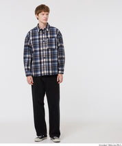 厚磅法蘭絨格紋襯衫