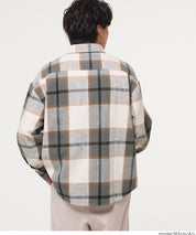 厚磅法蘭絨格紋襯衫