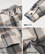 厚磅法蘭絨格紋襯衫