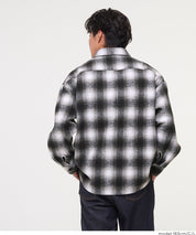 厚磅法蘭絨格紋襯衫