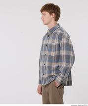 厚磅法蘭絨格紋襯衫