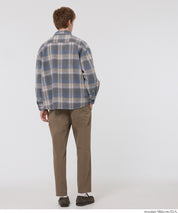 厚磅法蘭絨格紋襯衫