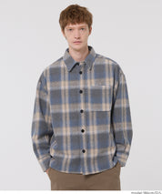 厚磅法蘭絨格紋襯衫