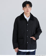 可水洗鋪棉菱格外套