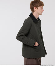 可水洗鋪棉菱格外套