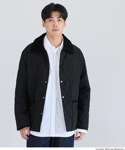 可水洗鋪棉菱格外套