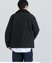 可水洗鋪棉菱格外套