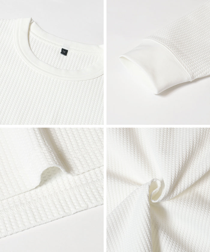 華夫格長袖T恤 EAZY TEX