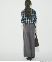 低腰寬版牛仔褲