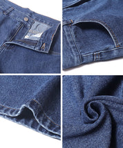 低腰寬版牛仔褲