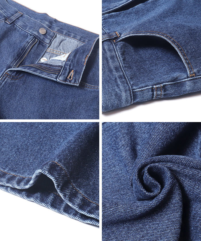 低腰寬版牛仔褲