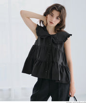 荷葉邊層次襯衫